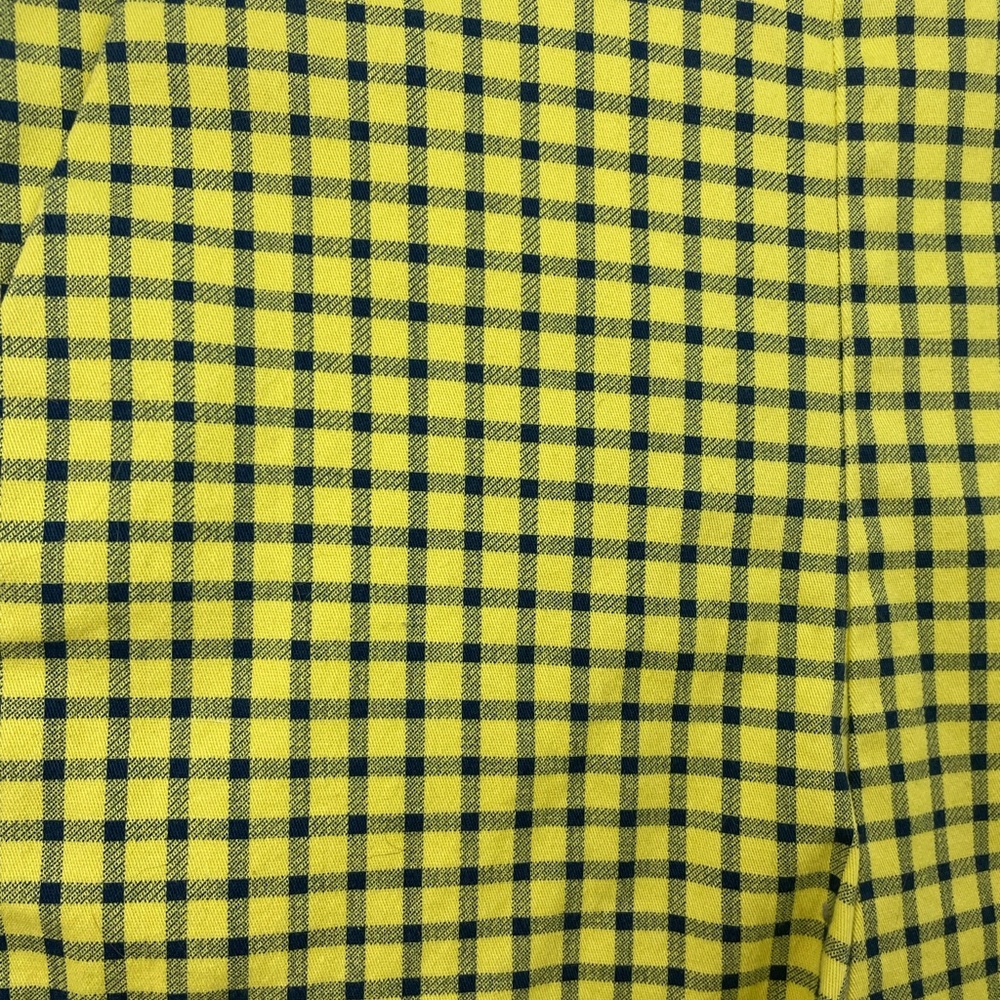 Zara Yellow / Black Check Ruffle High Rise Shorts - Picture 4 of 10
